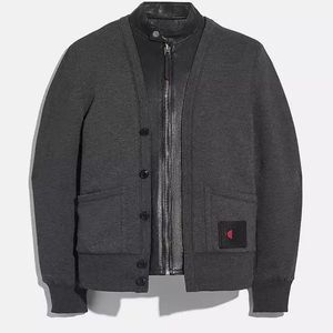 Coach x Champion Leather Jacket Size Large REVERSIBLE